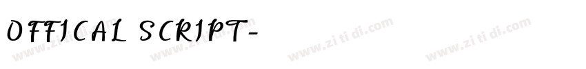 OFFICAL SCRIPT字体转换